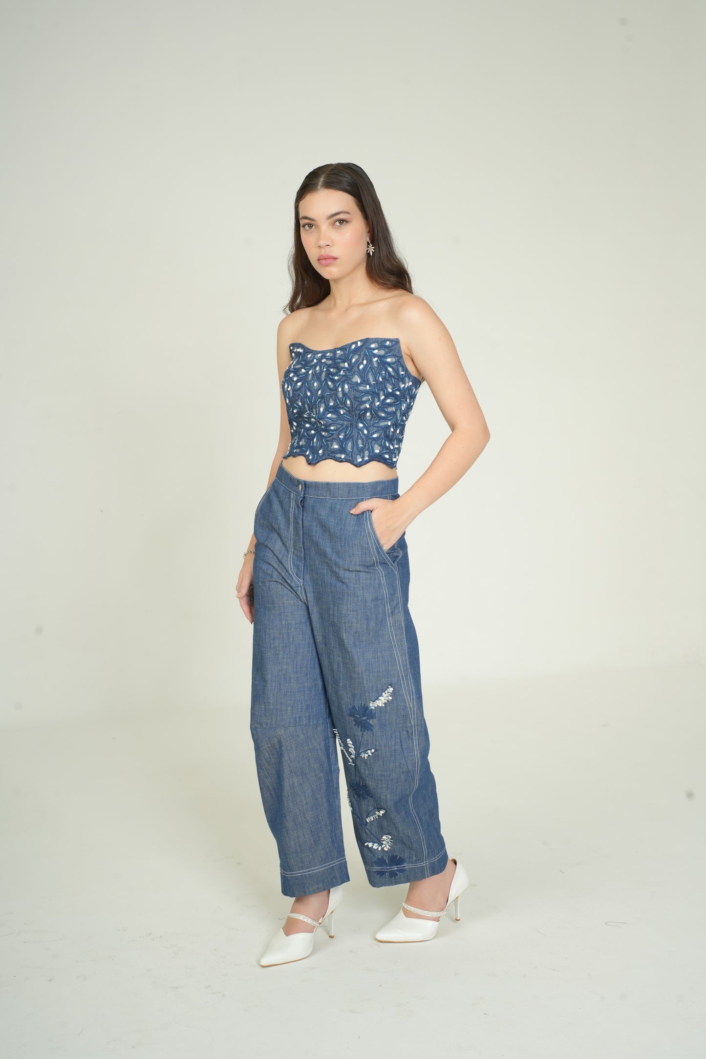 BOTANICAL BARREL PANT