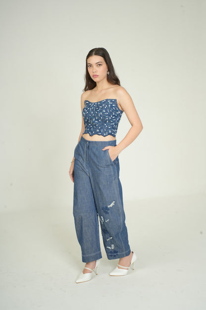 BOTANICAL BARREL PANT