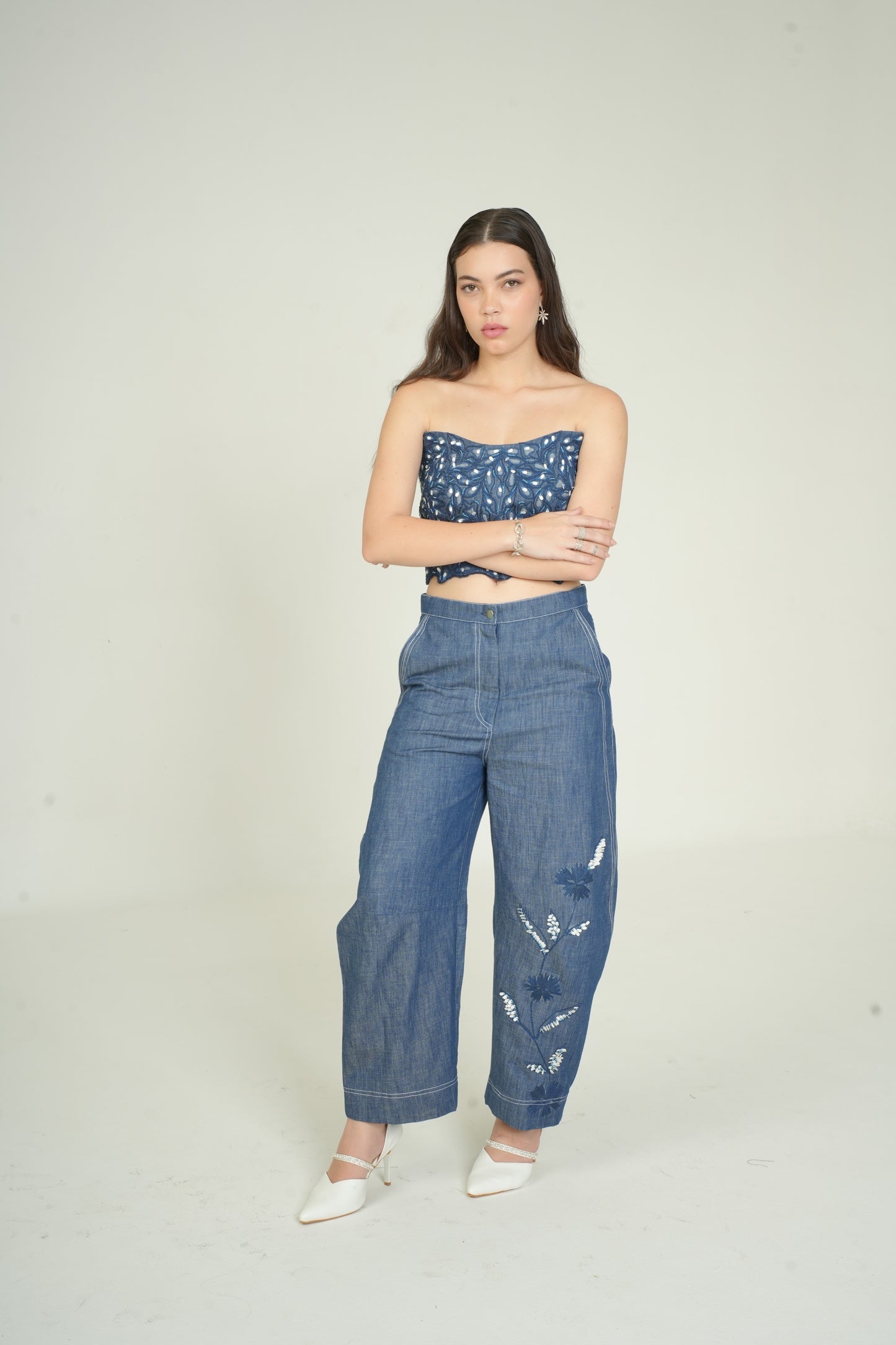 BOTANICAL BARREL PANT