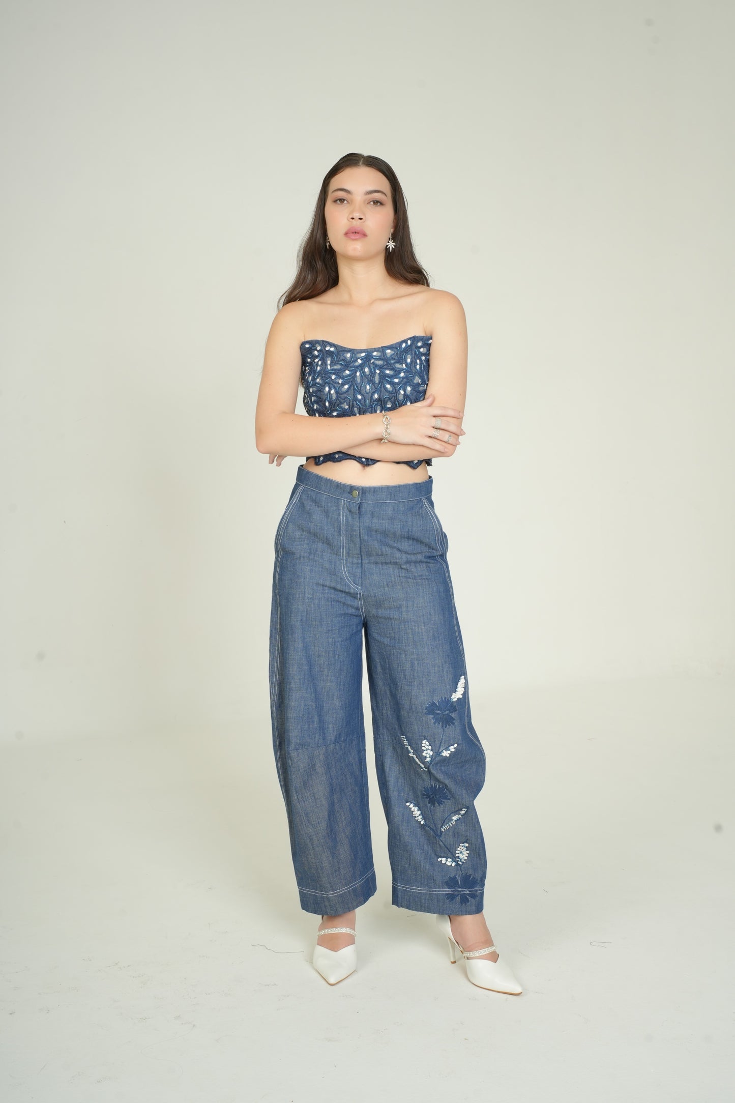 BOTANICAL BARREL PANT