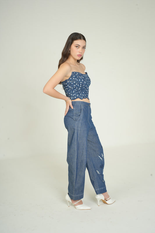 BOTANICAL BARREL PANT
