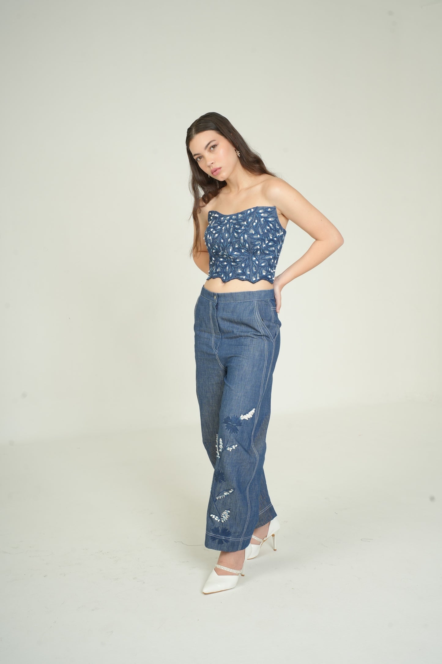 BOTANICAL BARREL PANT