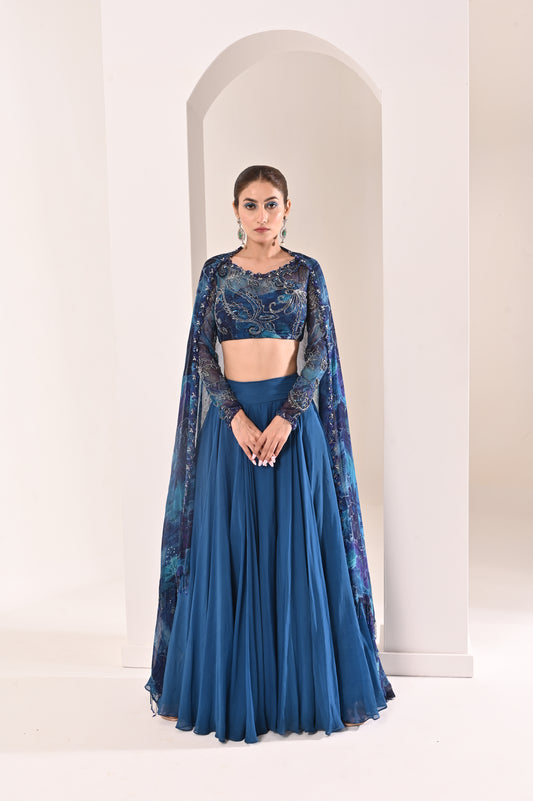 Printed Lehnga Set