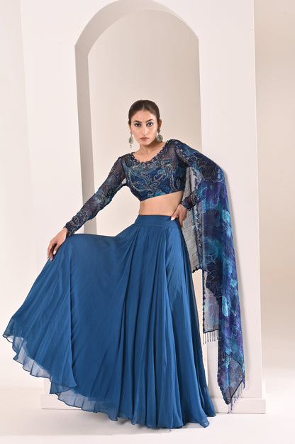 Printed Lehnga Set