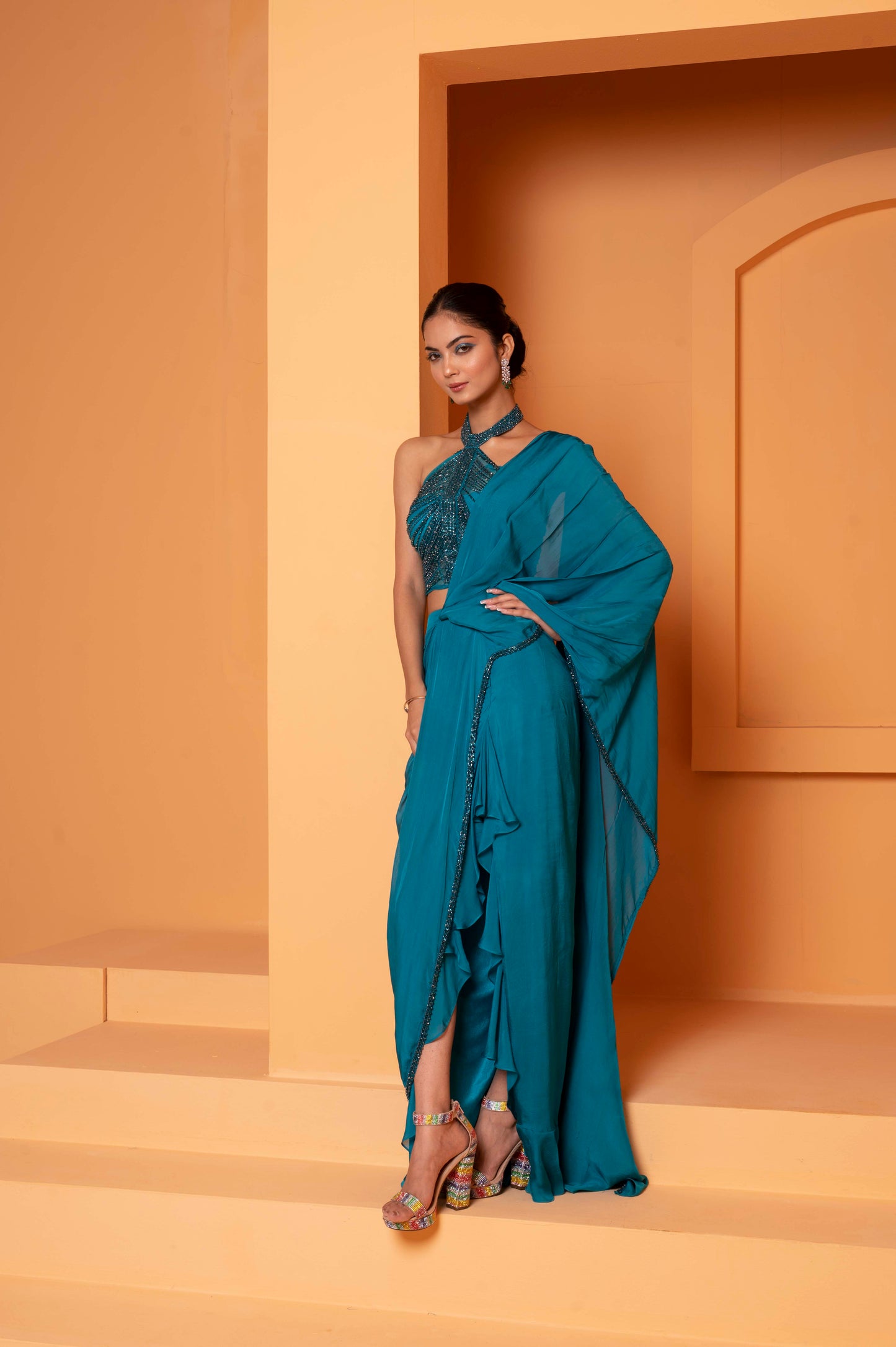 Drape Sarees with Blouse