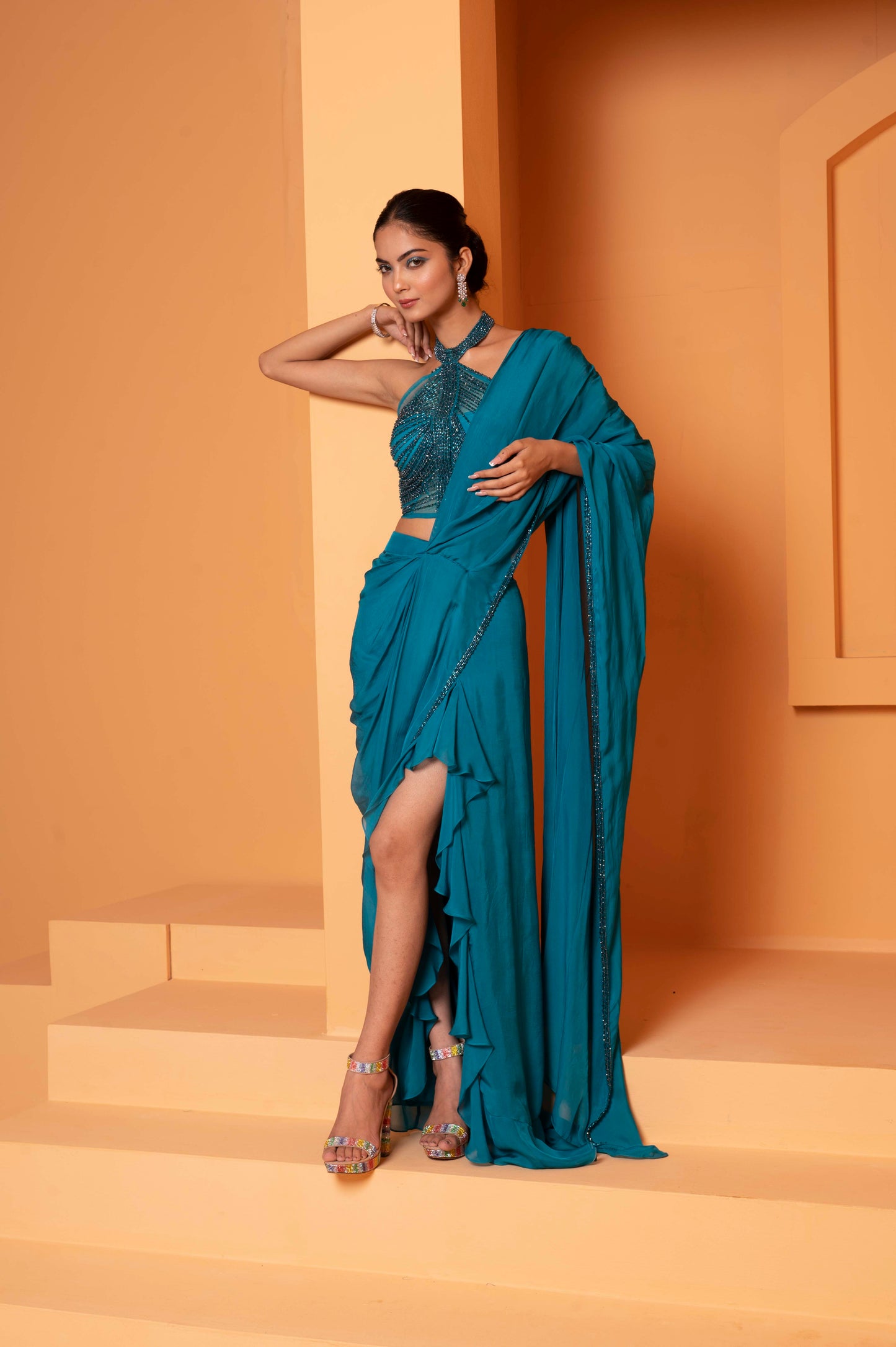 Drape Sarees with Blouse