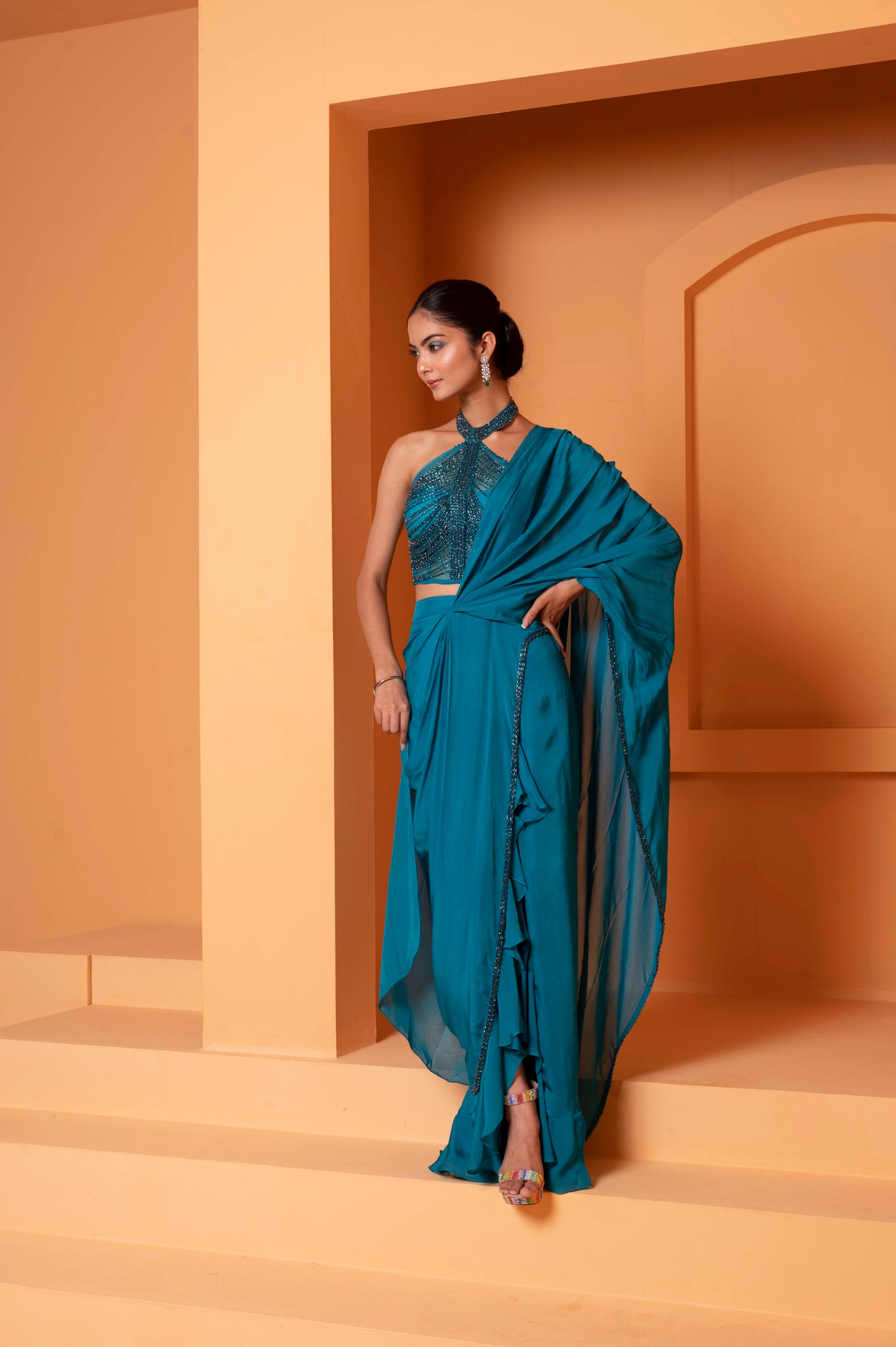 Drape Sarees with Blouse