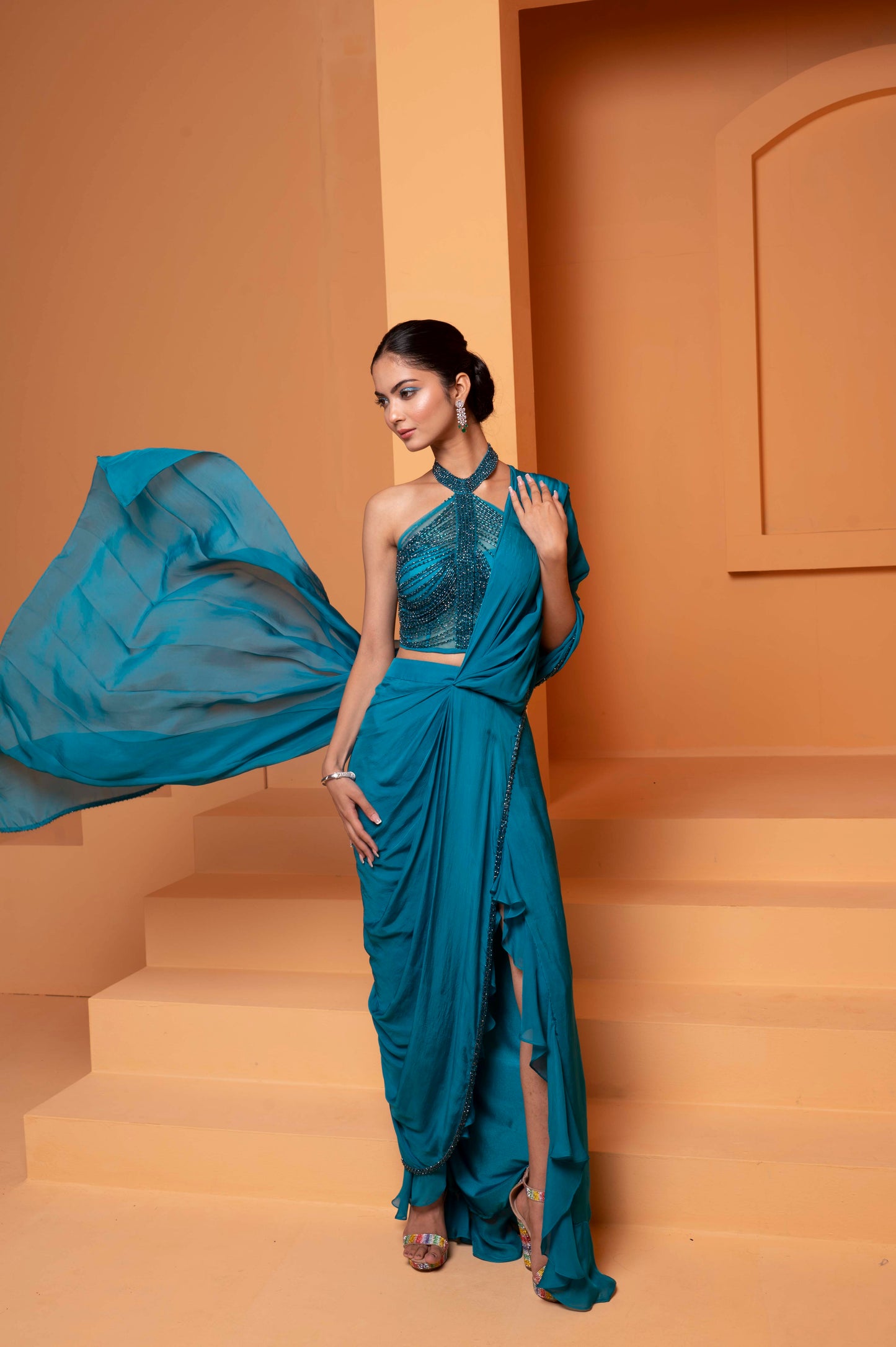 Drape Sarees with Blouse